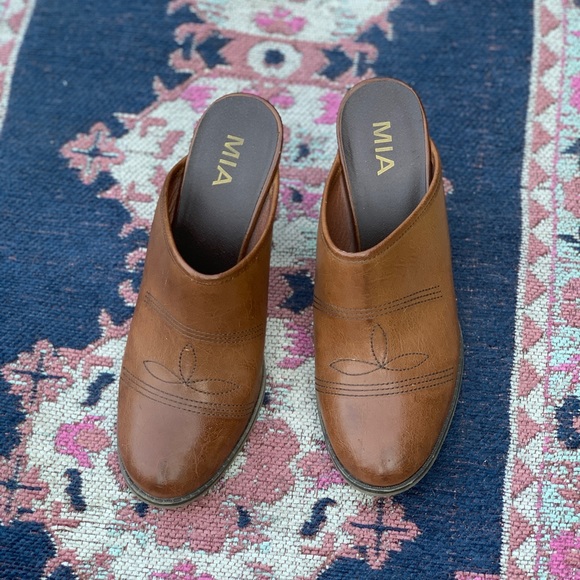Vintage MIA brown clogs - Picture 3 of 4